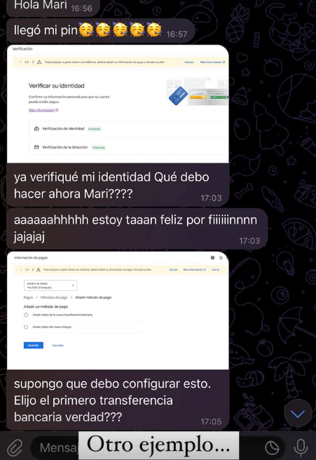 Testimonio real de alumno de MonetizaTube generando ingresos pasivos
