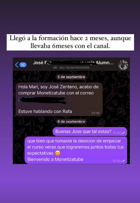 Resultados alcanzados tras 2 meses aplicando la estrategia de Mari Fuentes