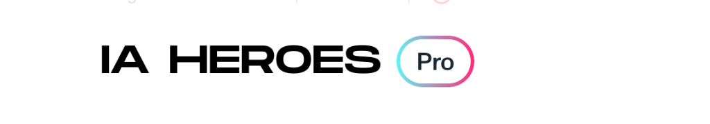 Logotipo de IA Heroes PRO en la sección de experiencia real del curso