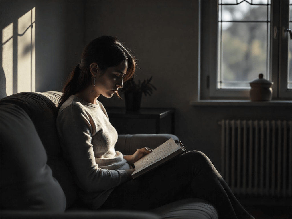 Mujer española escribiendo en su diario como forma de gestionar sus emociones
