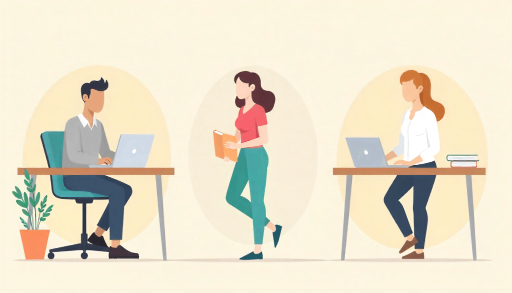 Perfiles ideales para MonetizaTube: personas delegando guiones, voz y edición para crear canales de YouTube sin salir en cámara.