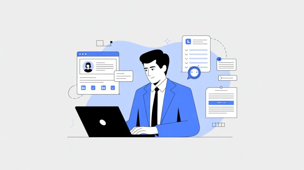 Profesional aplicando el método de LinkedIn Unleashed 2.0 para optimizar su perfil y generar clientes en LinkedIn